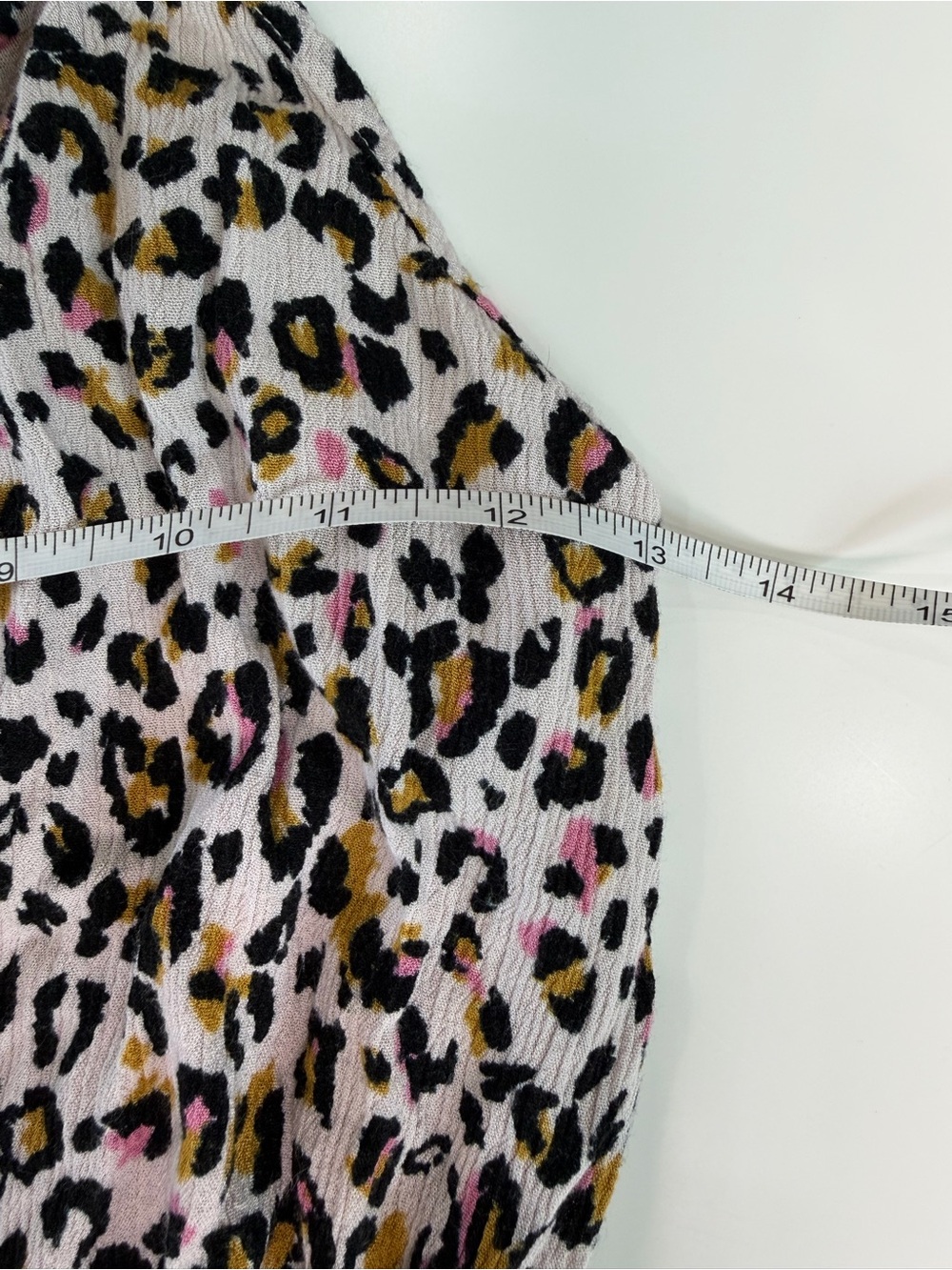 Mm mm mm Leopard Print Romper with Spaghetti Straps in Pink, Black & Tan - Picture 7 of 9